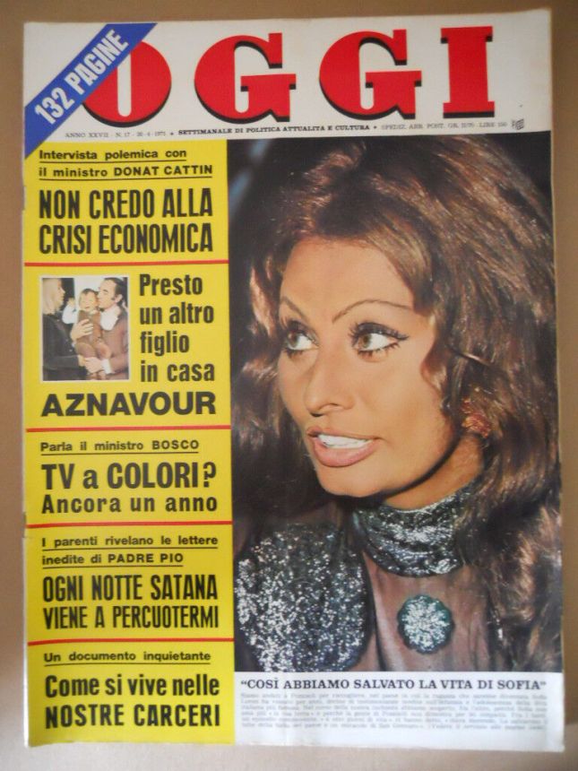 OGGI magazine side cover Issue 17 26 April 1971