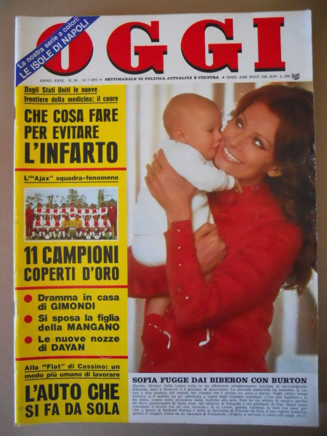 OGGI magazine side cover Issue 28 12 July 1972