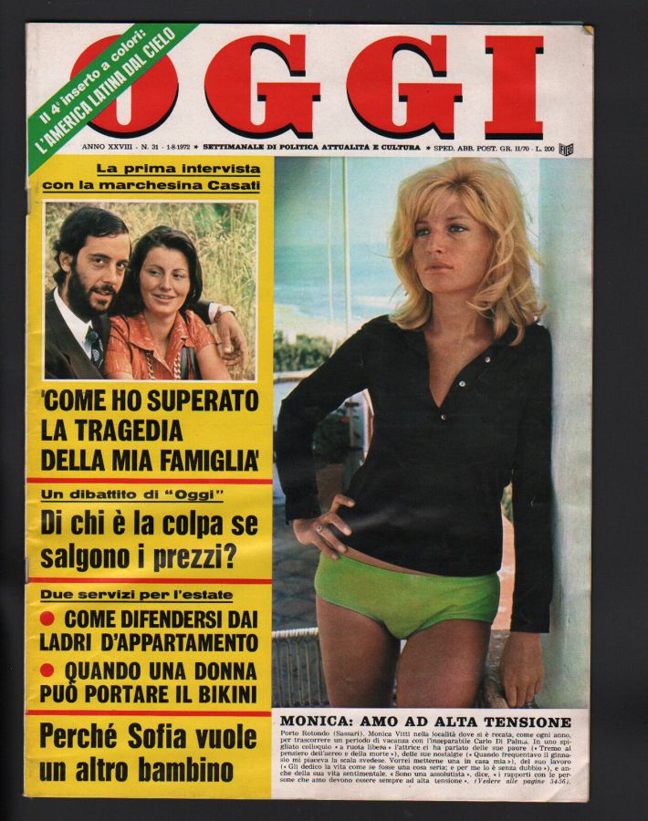 OGGI magazine side cover Issue 31 1 August 1972