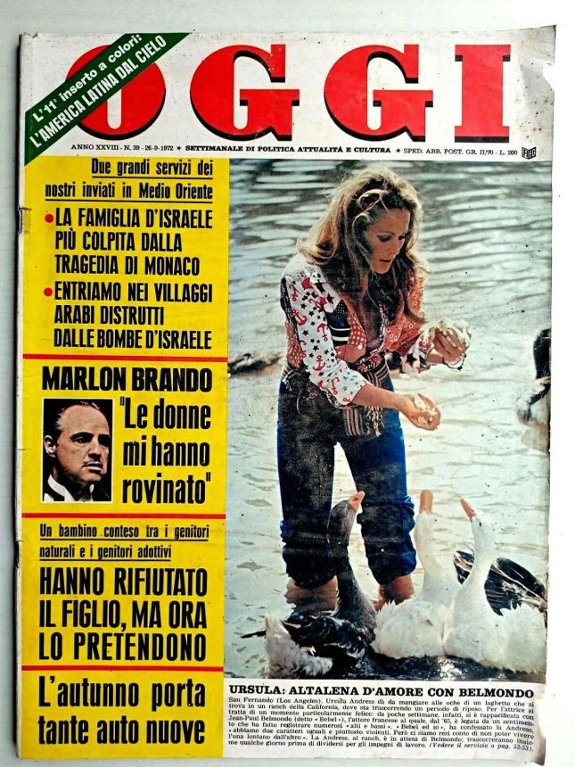 OGGI magazine side cover Issue 39 26 September 1972