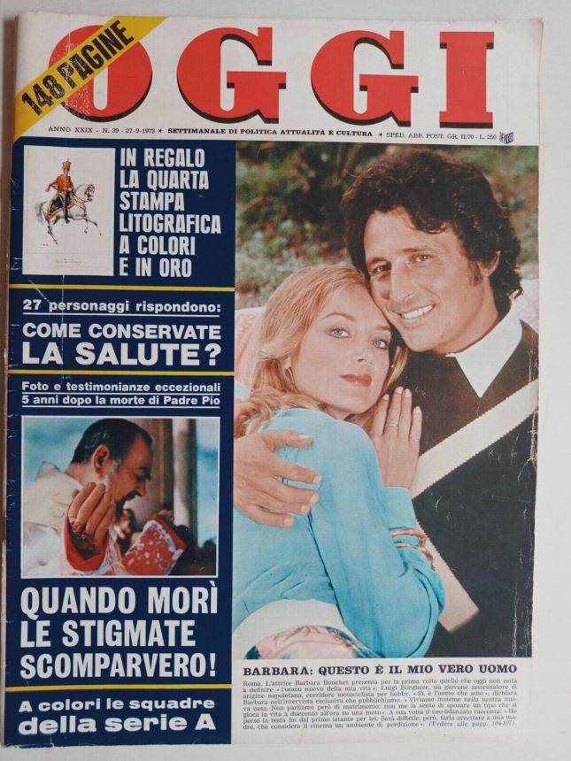 OGGI magazine side cover Issue 39 27 September 1972
