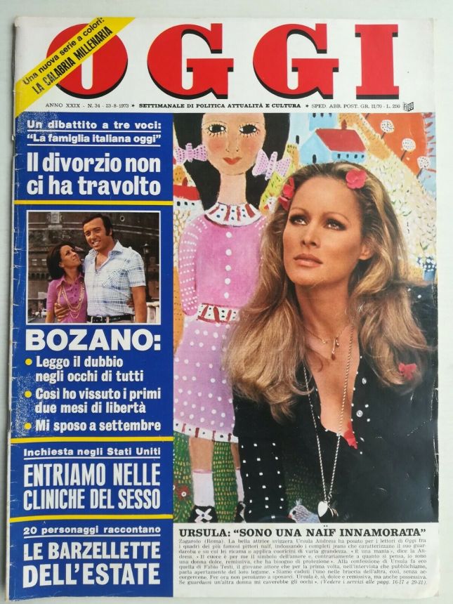 OGGI magazine side cover Issue 34 23 August 1973