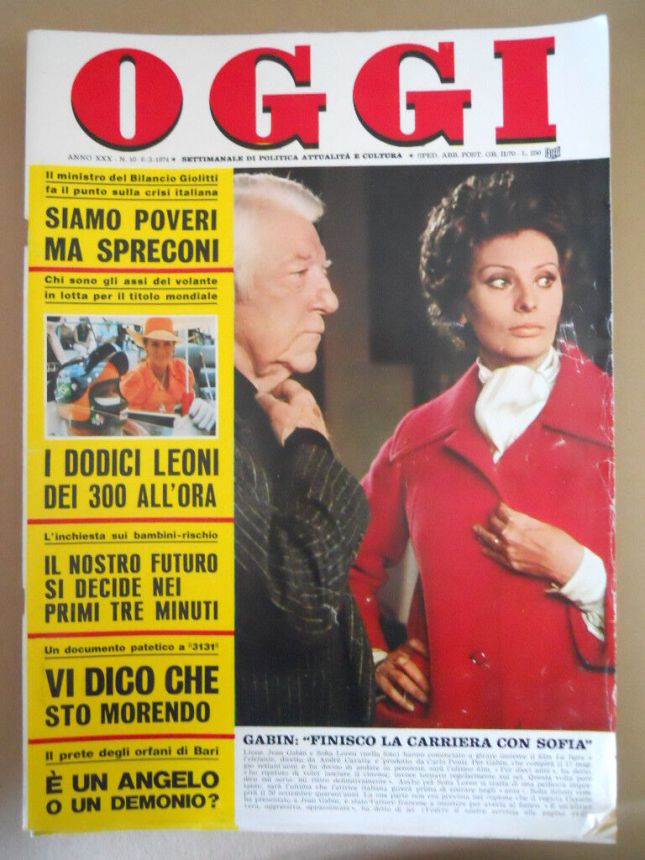 OGGI magazine side cover Issue 10 6 March 1974