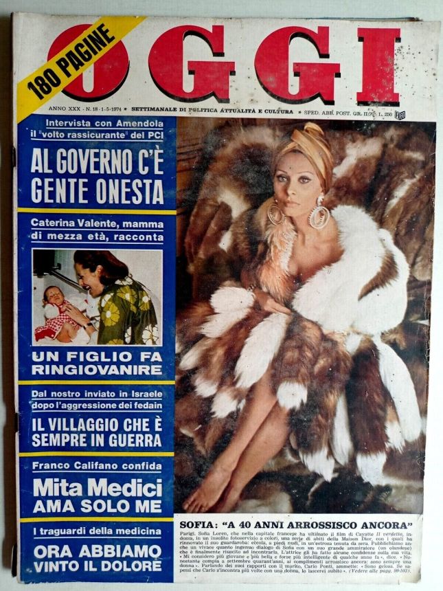 OGGI magazine side cover Issue 18 1 May 1974