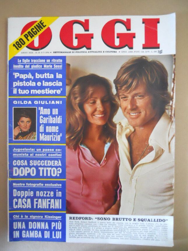 OGGI magazine side cover Issue 19 8 May 1974