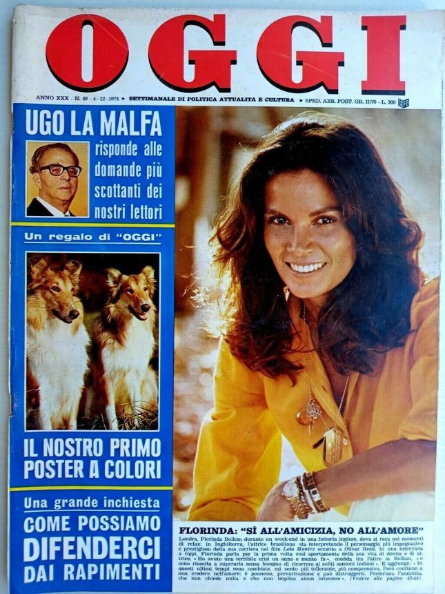 OGGI magazine side cover Issue 49 4 December 1974