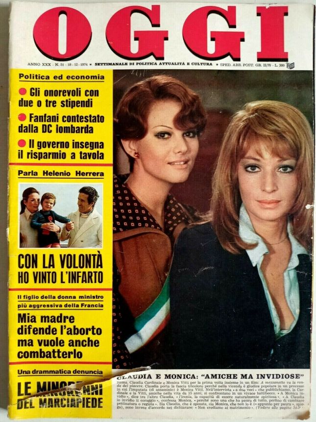 OGGI magazine side cover Issue 51 18 December 1974
