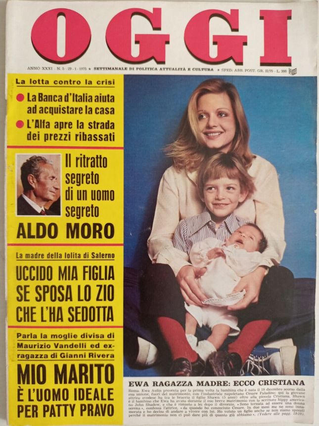 OGGI magazine side cover Issue 5 29 January 1975