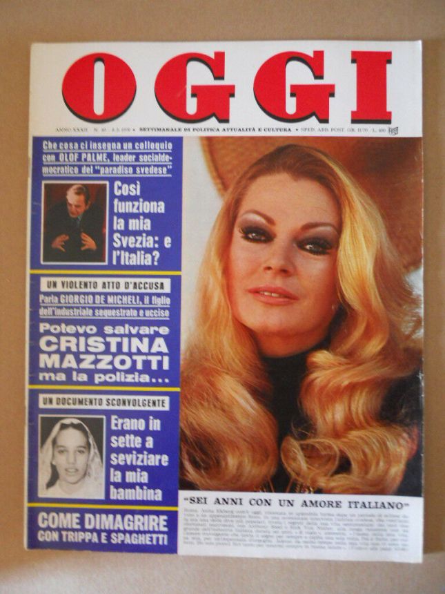 OGGI magazine side cover Issue 10 9 March 1976