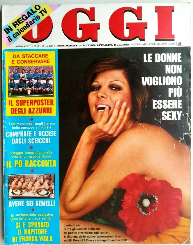 OGGI magazine side cover Issue 47 19 November 1977