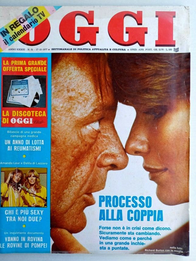 OGGI magazine side cover Issue 51 17 December 1977
