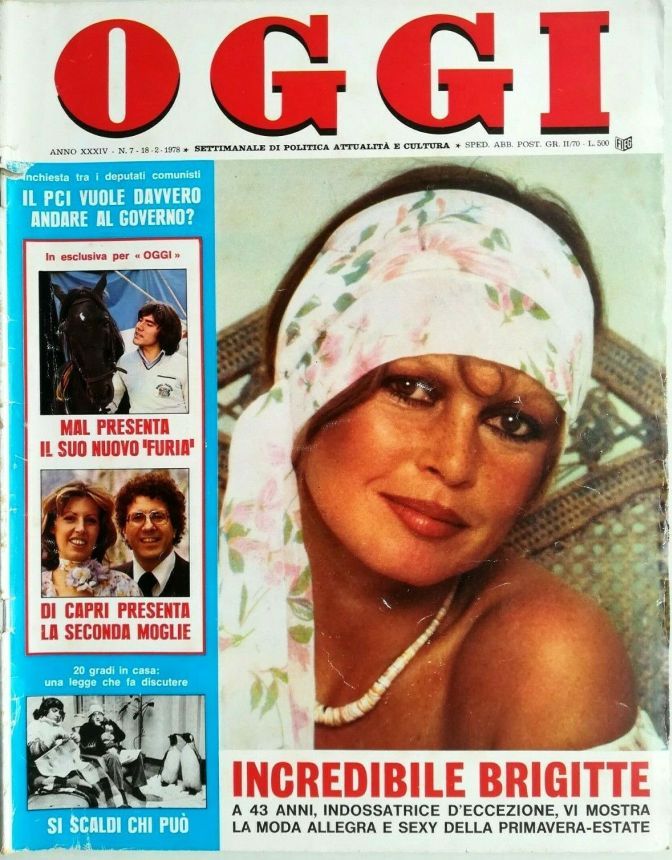 OGGI magazine side cover Issue 7 18 February 1978
