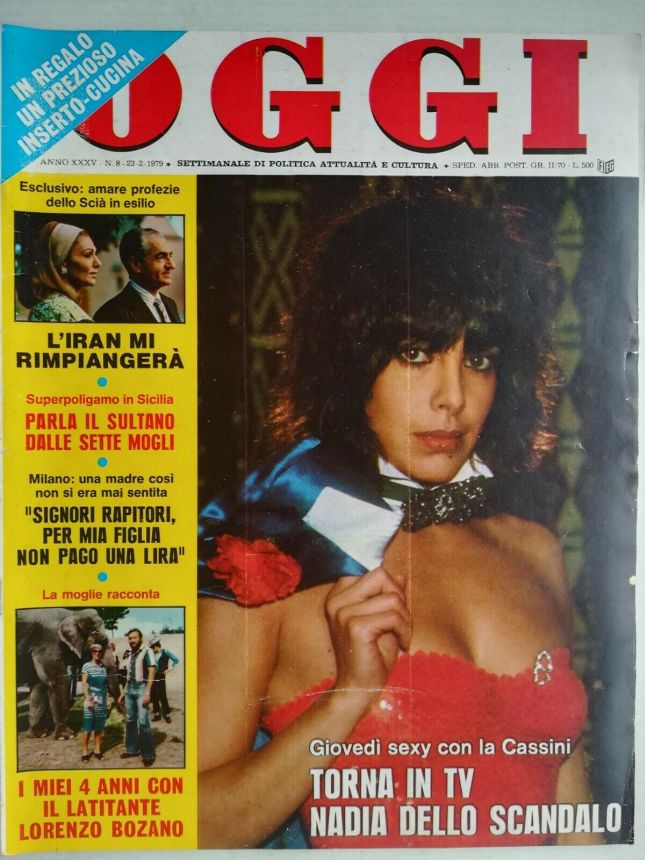 OGGI magazine side cover Issue 8 23 February 1979