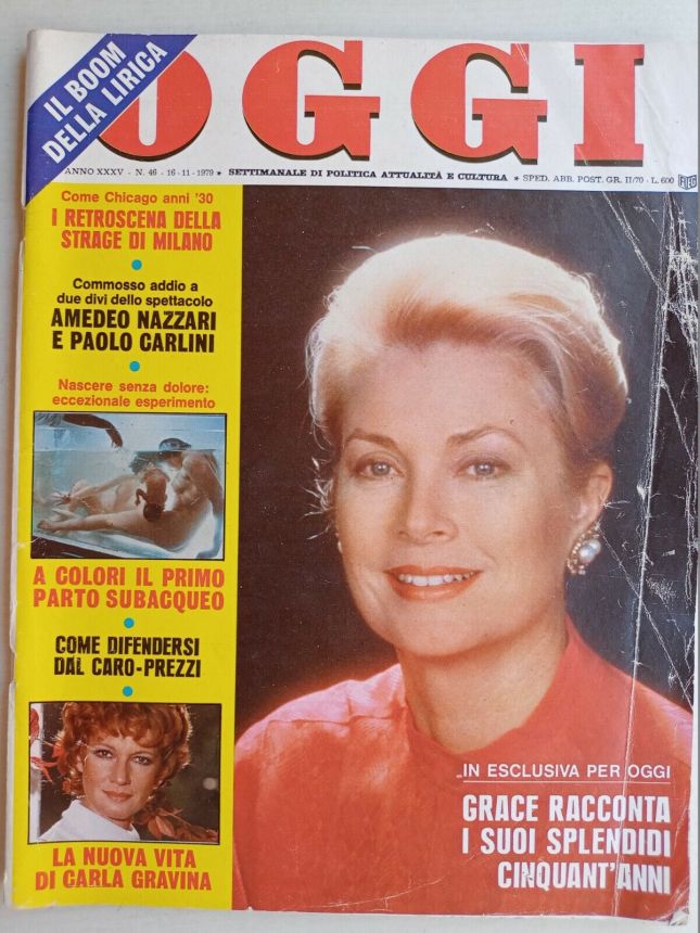 OGGI magazine side cover Issue 46 16 November 1979