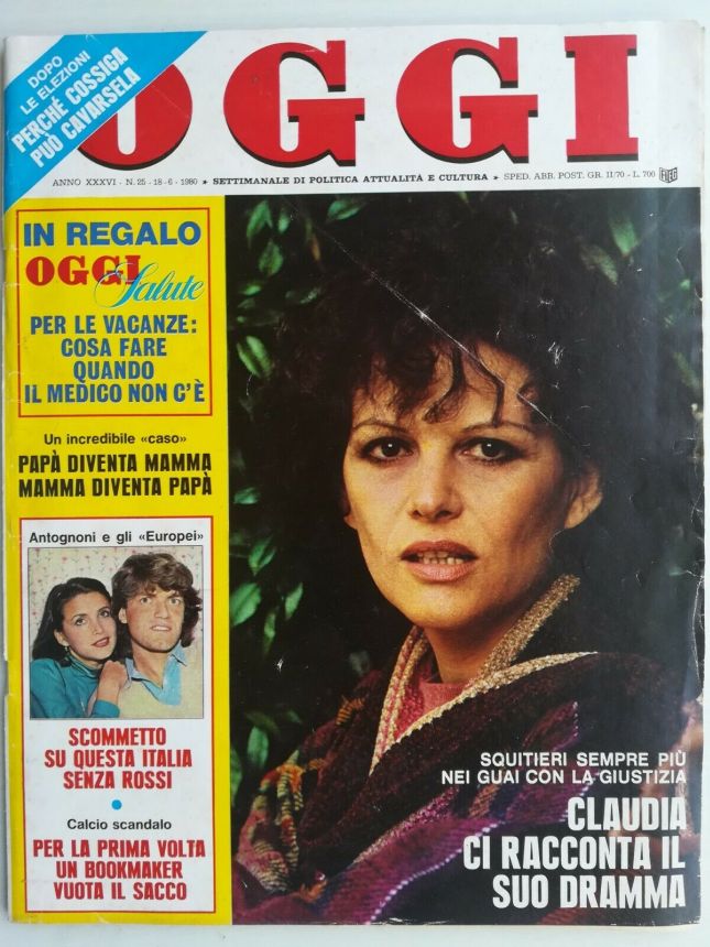OGGI magazine side cover Issue 25 18 June 1980