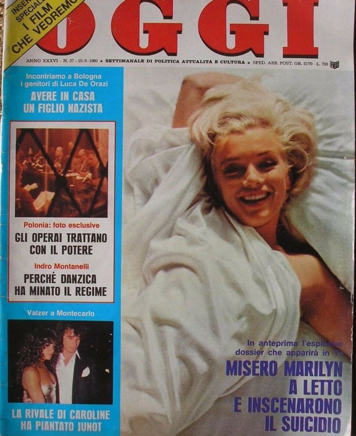 OGGI magazine side cover Issue 37 10 September 1980