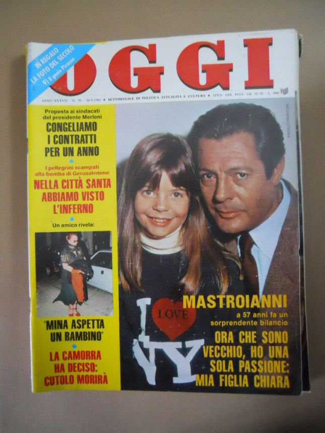 OGGI magazine side cover Issue 39 30 September 1981