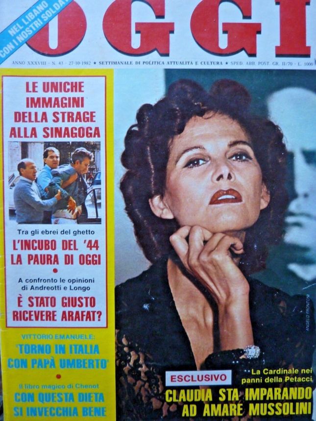 OGGI magazine side cover Issue 43 27 October 1982
