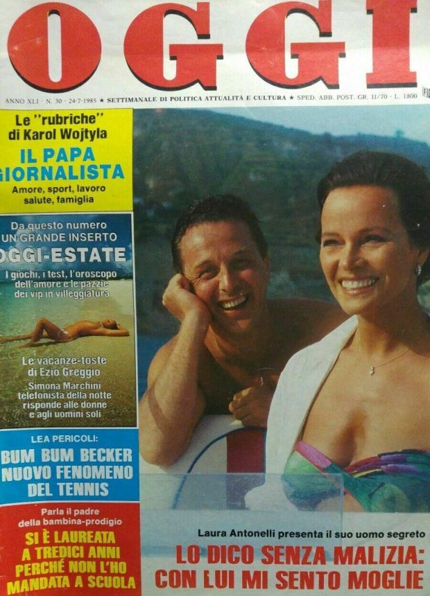 OGGI magazine side cover Issue 30 24 July 1985