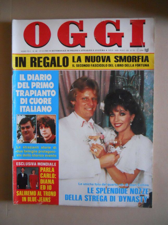 OGGI magazine side cover Issue 48 27 November 1985