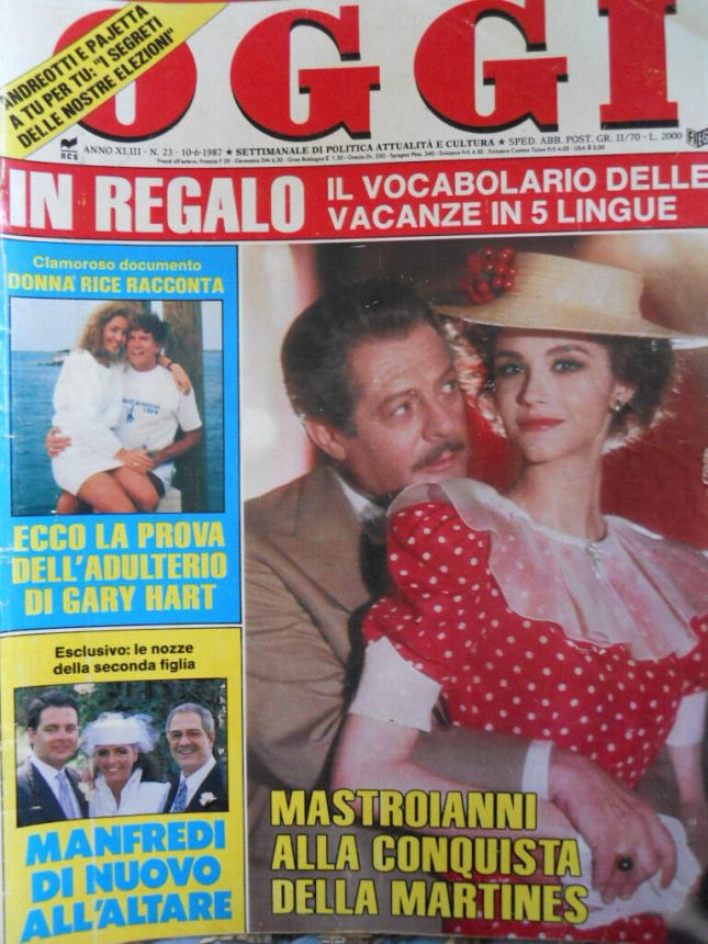 OGGI magazine side cover Issue 23 10 June 1987