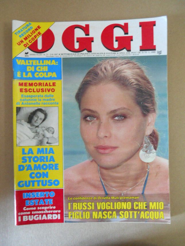 OGGI magazine side cover Issue 31 5 August 1987