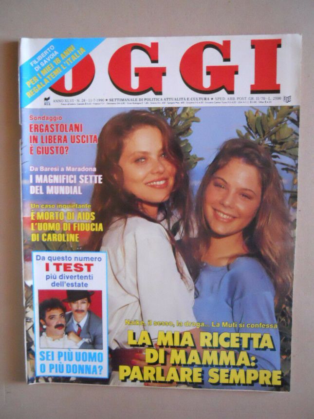 OGGI magazine side cover Issue 28 11 July 1990