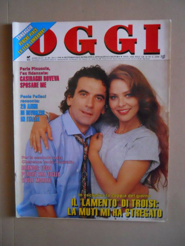 OGGI magazine side cover Issue 48 28 November 1990
