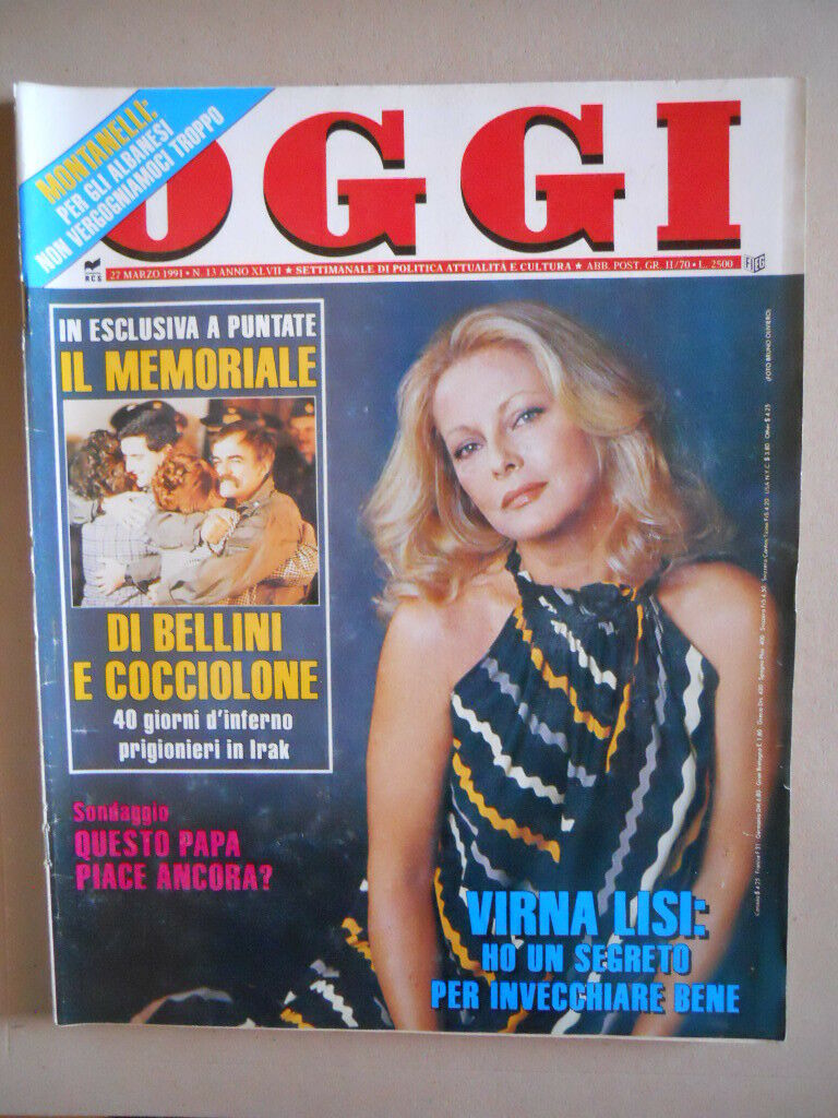OGGI magazine side cover Issue 13 27 March 1991