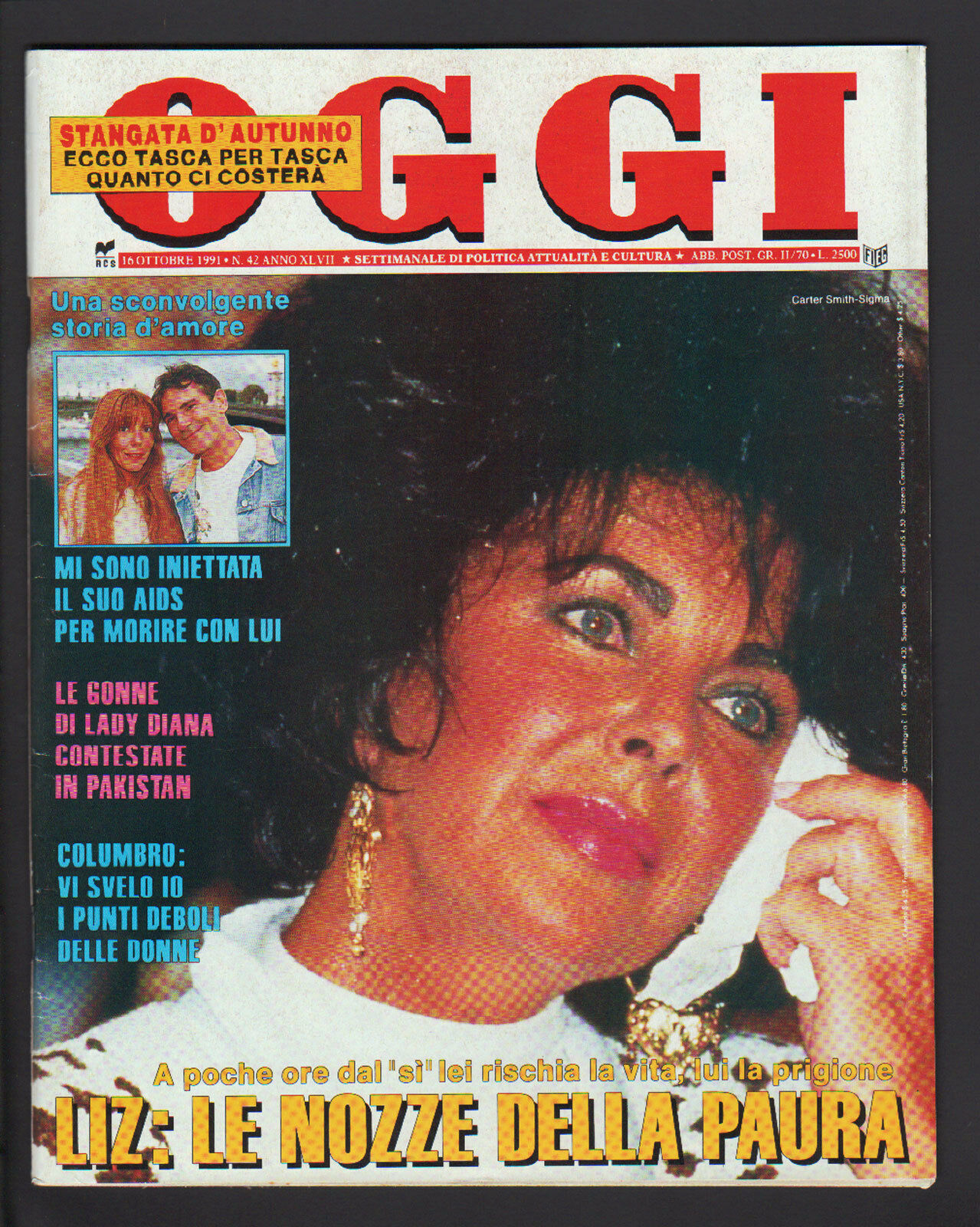 OGGI magazine side cover Issue 42 16 October 1991