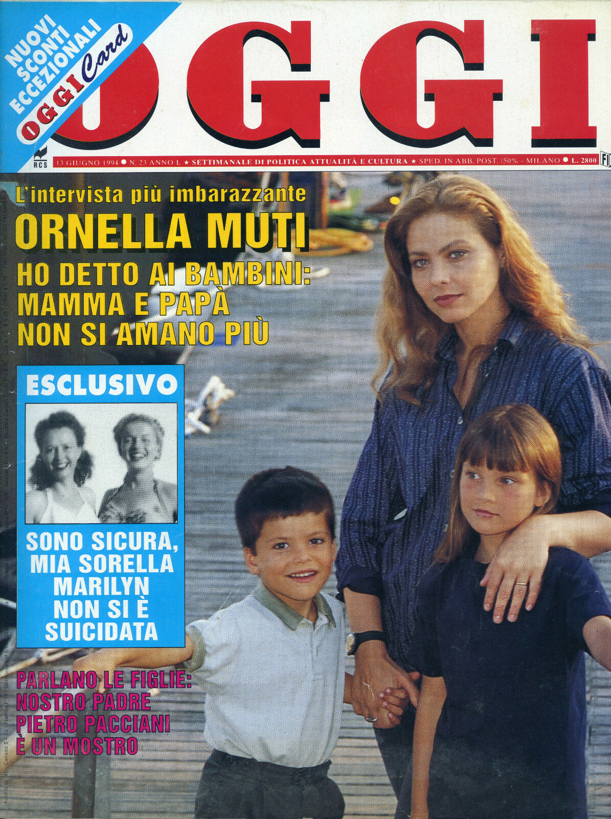 OGGI magazine side cover 13 June/November 1994