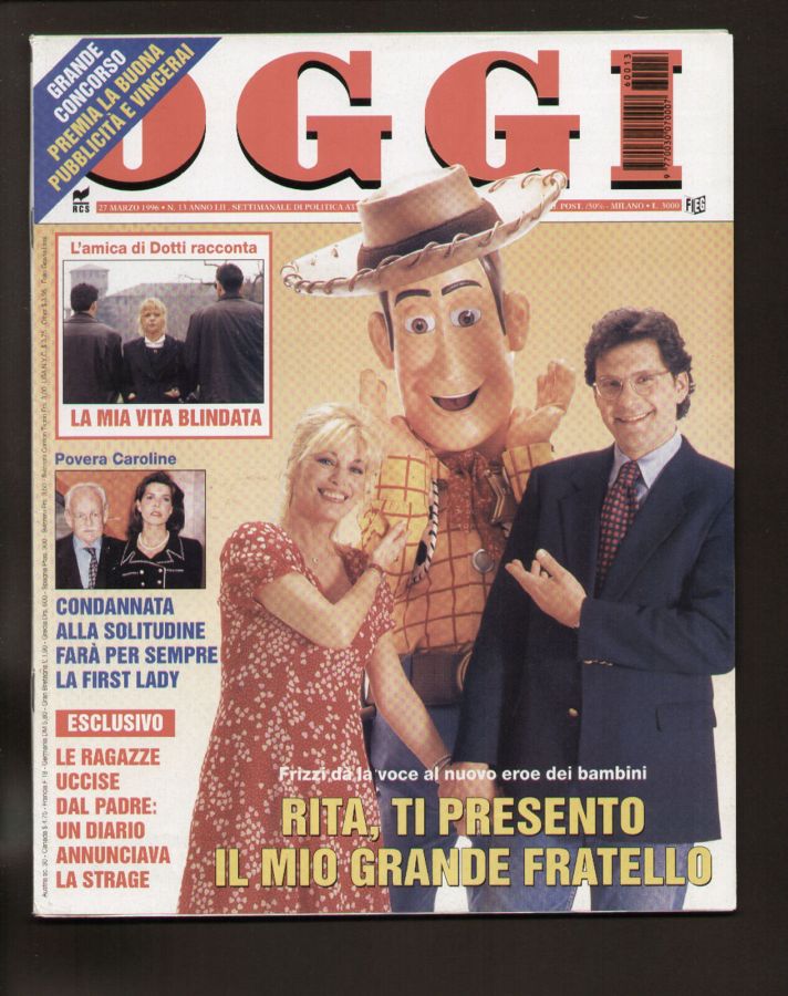 OGGI magazine side cover Issue 13 27 March 1996