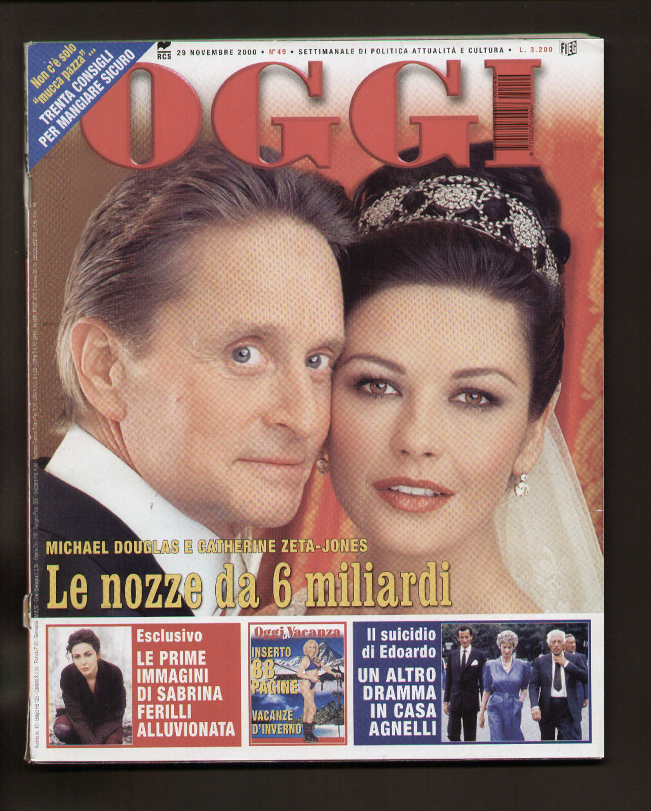 OGGI magazine side cover Issue 49 29 November 2000