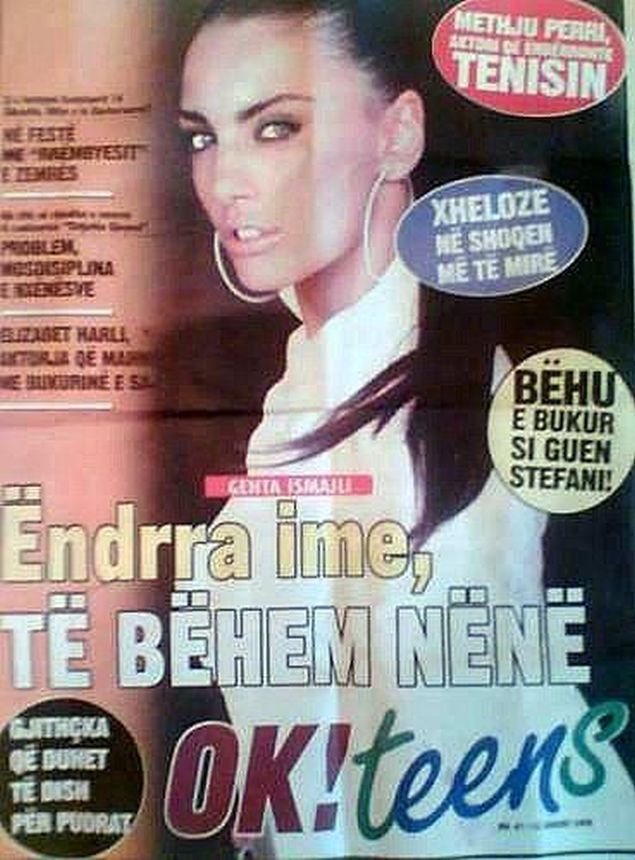 OK! ALBANIA magazine side cover  January 2005
