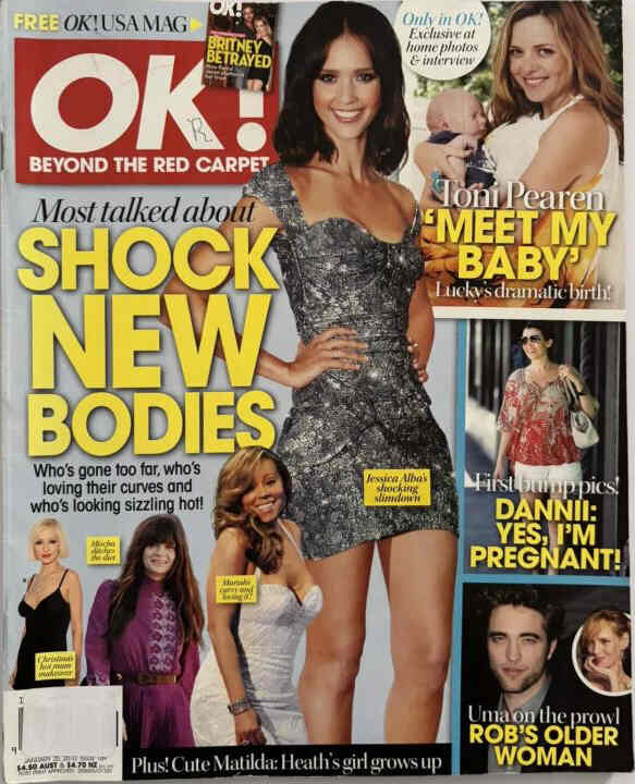 OK (AU) magazine side cover 25 January 2010