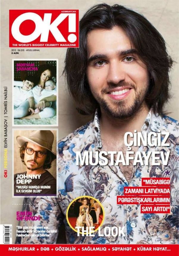 OK! AZERBAIJAN magazine side cover  June 2013