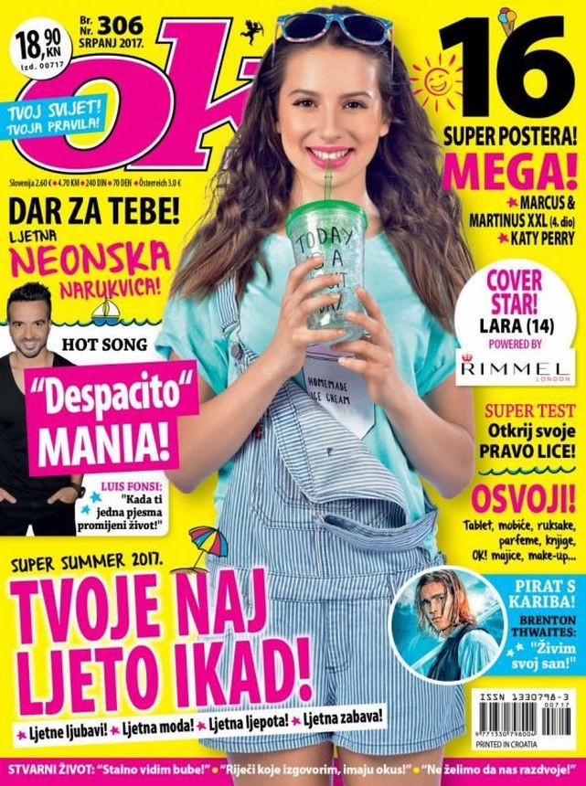 OK! CROATIA magazine side cover  July 2017