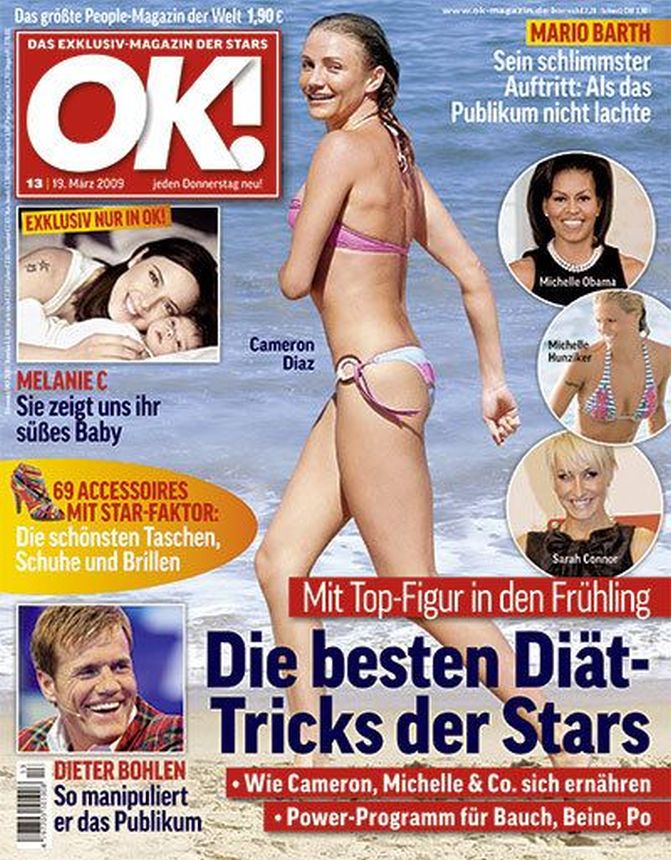 OK! GERMANY magazine side cover 19 March 2009