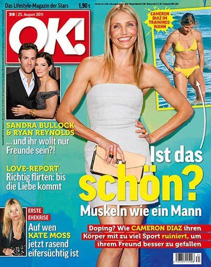 OK! GERMANY magazine side cover 25 August 2011