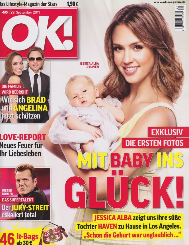 OK! GERMANY magazine side cover 29 September 2011
