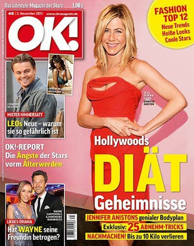 OK! GERMANY magazine side cover 3 November 2011