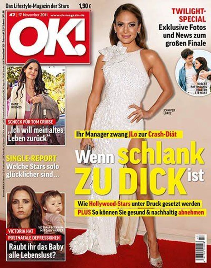 OK! GERMANY magazine side cover 17 November 2011