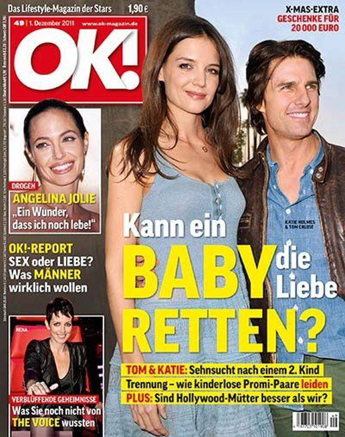 OK! GERMANY magazine side cover 1 December 2011