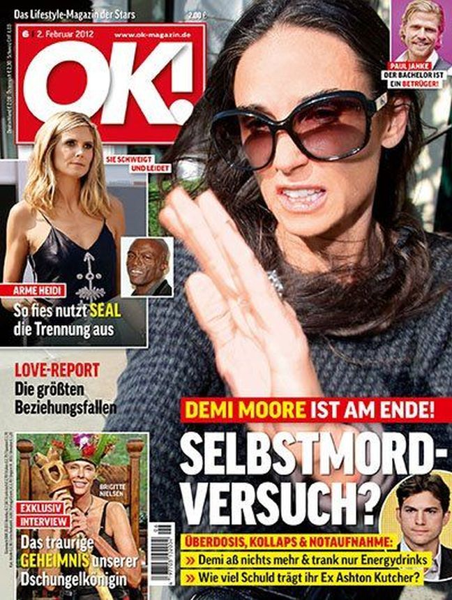 OK! GERMANY magazine side cover 2 February 2012