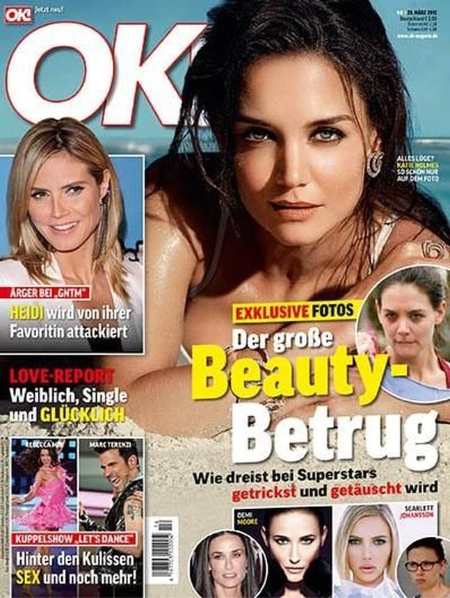 OK! GERMANY magazine side cover 29 March 2012