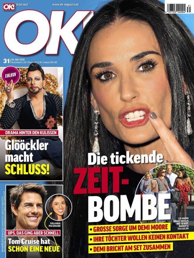 OK! GERMANY magazine side cover 26 July 2012