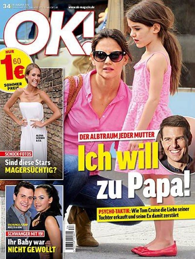 OK! GERMANY magazine side cover 16 August 2012