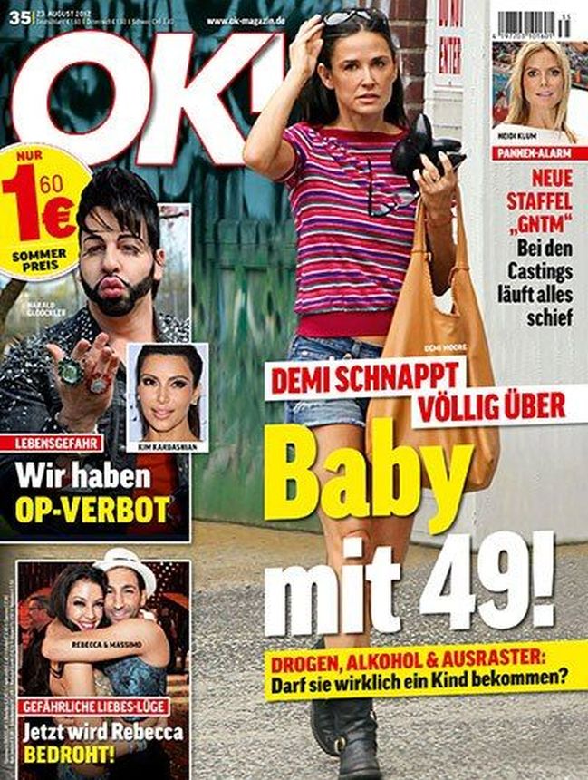 OK! GERMANY magazine side cover 23 August 2012