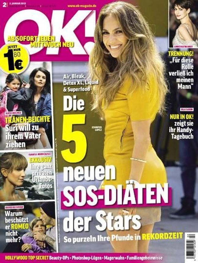 OK! GERMANY magazine side cover 2 January 2013