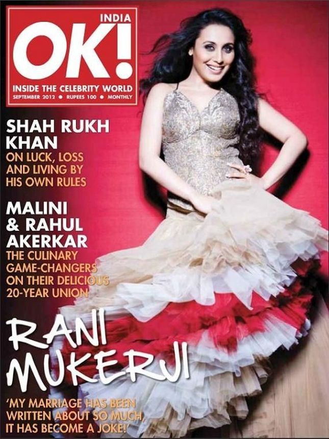 OK! INDIA magazine side cover  September 2012